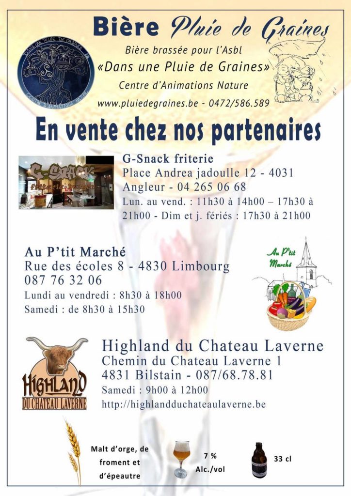 Affiche partenaires bière