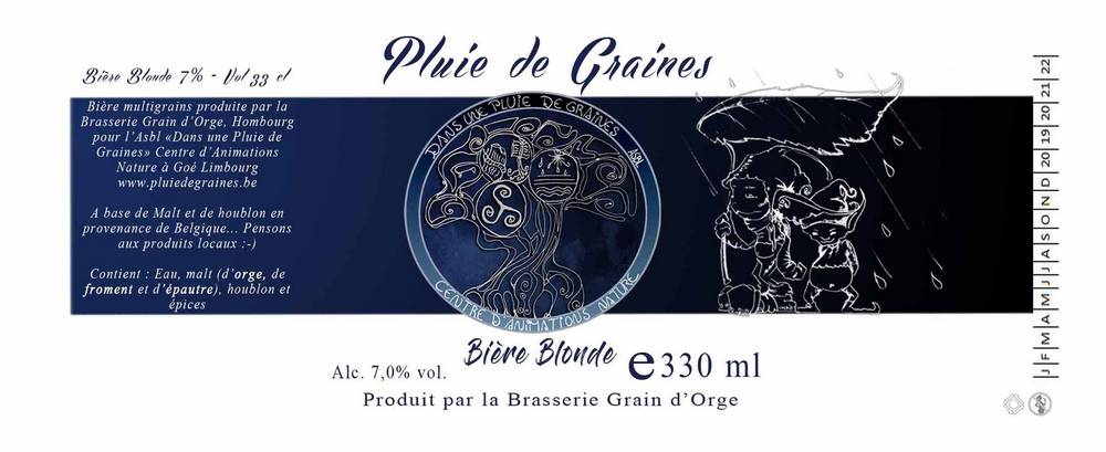 Lire la suite à propos de l’article Notre Bière Pluie de Graines