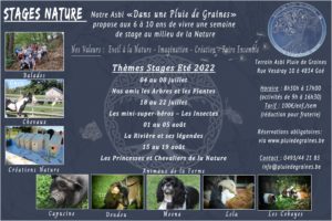 Nos Stages Nature 2022